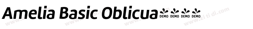 Amelia Basic Oblicua字体转换